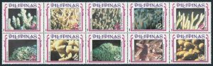 Philippines 2291-2293,2293e,MNH.Michel 2379-88,Bl.70-71-I. NAPHILCON-1994.Corals