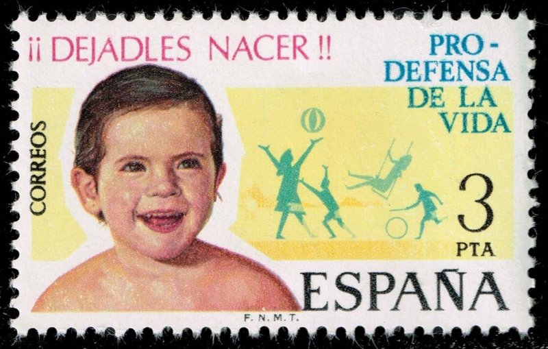 Spain #1907 Infant and Children Playing; MNH