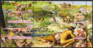 Chad 2010 Prehistory Men's Dinosaurs (2) MNH Cinderella !