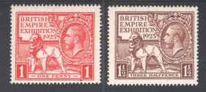 Great Britain #203-204 VF Unused, Cat $39.50 ...  2480279