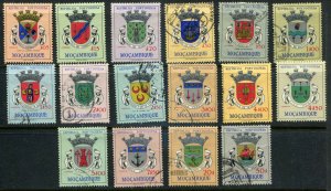 Portuguese Mozambique SC# 407-20, 422-3 Arms of various citues Used