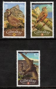 GIBRALTAR 2010 Birds; Scott 1244-46; MNH