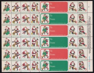 US Vintage 1982 American Lung Association Christmas Seal Mint Sheet