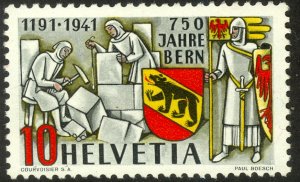 SWITZERLAND 1941 750th Anniversary of Bern Issue Sc 280 MNH