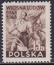 Poland 1948 Sc 417 Revolution of 1848 Centenary Stamp MNH