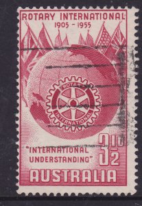 Australia -1955 50th Anniv Rotary International 3 1/2d used