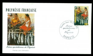 French Polynesia 1998 Life in Tahiti & the Islands 100f FDC