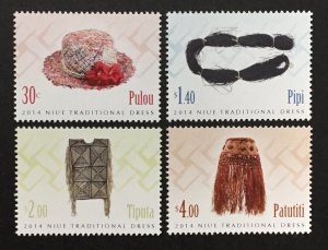 Niue 2014 #896-9, Traditional Dress, MNH.