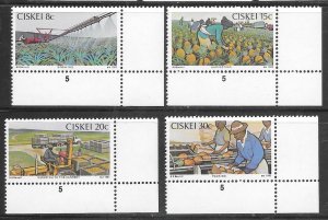 South Africa Ciskei #38-41 MNH Set of 4 Singles (my4)