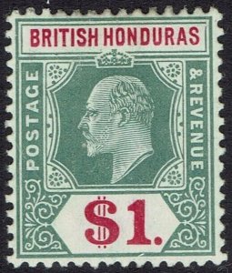 BRITISH HONDURAS 1904 KEVII $1