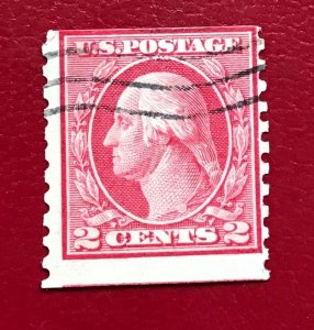 1914 US Sc 453 used Washington Perf 10 vert. Cv45.00 Lot 6037