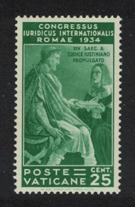 Vatican Raphael 'Tribonian presenting Pandects to Justinian' 1935 MNH SG#43