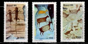 Brazil Scott  1998-2000 MNH** primitive art set