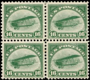 #C2 VF-XF OG NH RICH COLOR BLOCK OF 4 CV $560.00 BP4525