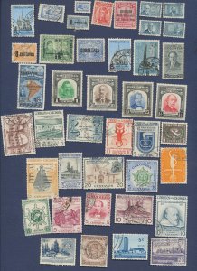 COLOMBIA - Scott 588 / / 637 - used - 41 diff - 1951-1955