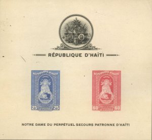 Haiti #C20a MnH Souvenir Sheet imperf