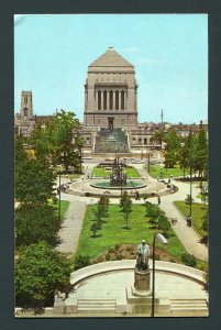 1966 Indiana War Memorial Postcard - Indianapolis, Indiana to Portland, Oregon