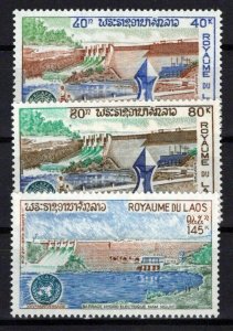 Laos 228-229, C88 MNH Hydroelectric Dam Monument ECAFE Emblem ZAYIX 0224S0221