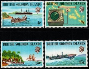 BRITISH SOLOMON IS. SG254/7 1974 SHIPS AND NAVIGATORS MNH