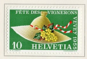 Switzerland Helvetia 1955 Early Issue Fine Mint Hinged 10c. NW-171125
