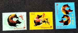 *FREE SHIP Singapore Year Of Dog 2018 New Year Chinese Lunar Zodiac (stamp) MNH