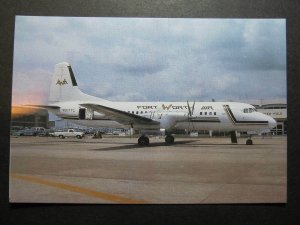 10086 Aviation Postcard FORTH WORTH Airlines NAMC YS 11A-500-