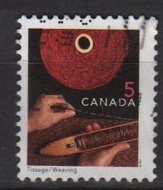 Canada 1997  Scott 1677 used - 5c, Handiworks, Weaving 