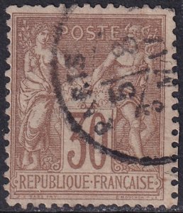 France 1876 Sc 73 used Paris date cancel