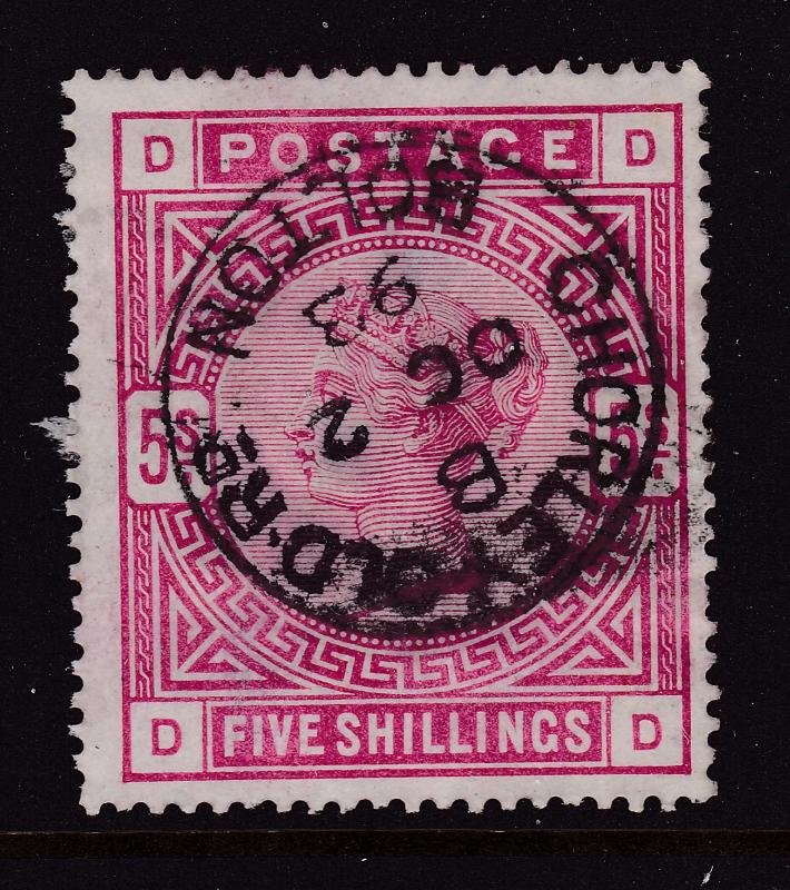 Great Britain a 5/- QV used