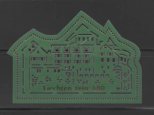 Liechtenstein 2024 ,Vaduz Castle , LASER CUTTING , Unusual .