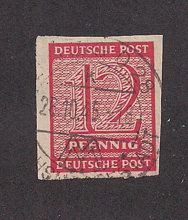 GERMANY - DDR SC# 14N7a FINE U 1945