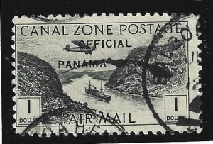 Canal Zone Scott #CO7 Postally Used $1 Official Air