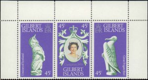 Gilbert Islands #312a-312c, Complete Set, Strip of 3, 1978, Never Hinged