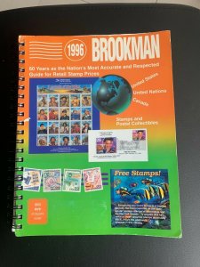 1996 BROOKMAN GUIDE FOR RETAIL STAMP PRICES AND POSTAL