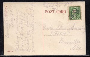 US Booneville NY Oneida Co. Manuscript RFD 3 Cancel 1912 b385