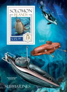 SOLOMON ISLANDS 2014 SHEET SUBMARINES slm14108b