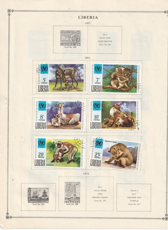 Liberia Collection A - 21 Scans - All the stamps are in the scans.