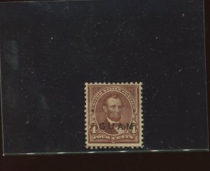 Guam Scott 4 Overprint USED Stamp (Stock Guam 4-u1)