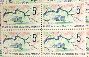 1318 Beautification of America, Untagged  100 MNH 5 c FV $5.00  1966 