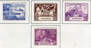 MONTSERRAT; 1949 early UPU Anniversary issue Mint hinged set