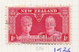 New Zealand 1935 Jubilee Issue Fine Used 1d. NW-206137