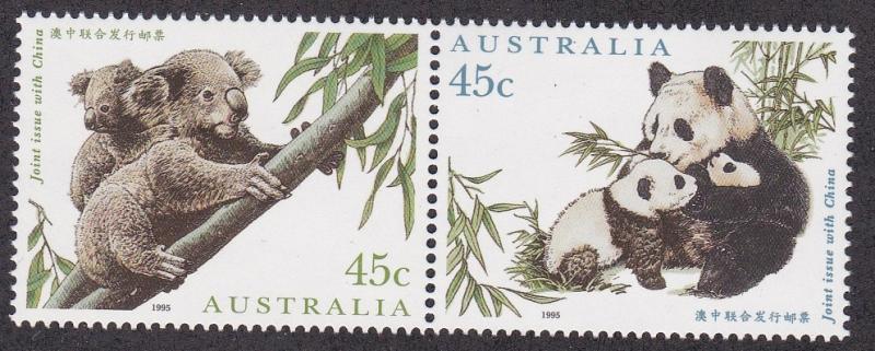 Australia # 1459, Koala Bear & Panda Bears, NH, 1/2 Cat.