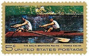 1967 Biglin Brothers Racing Team Single 5c Postage Stamp, Sc#1335, MNH, OG