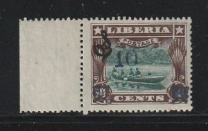 Liberia O86 MH Surcharge