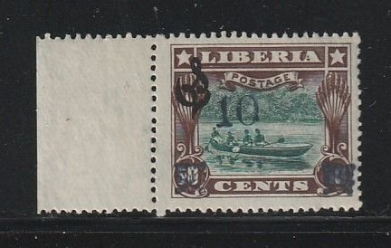 Liberia O86 MH Surcharge