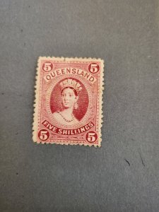 Stamps Queensland Scott #81 hinged