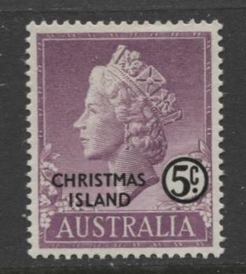 CHRISTMAS Is. -Scott 3- Definitives - 1958 - MLH - Single 5c Stamp