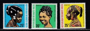 Burkina Faso # 272-274, Hair Styles, Mint NH, 1/2 Cat.