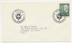 Cover / Postmark Sweden 1968 Scouting