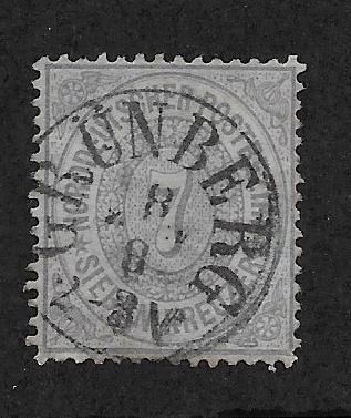 GERMAN STATES - NORTH GERMAN CONFEDERATION SC# 22 F/U